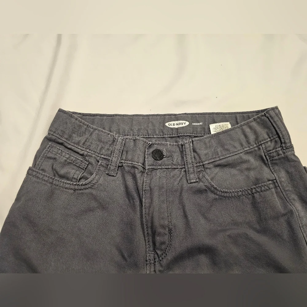 Old Navy Gray Straight-Leg Jeans/Pants- Size 14